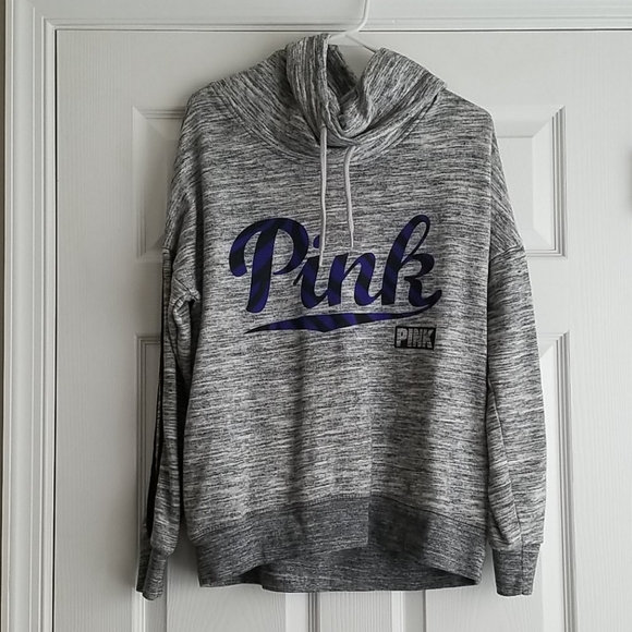PINK Victoria's Secret Jackets & Blazers - Pink Cowl Neck Sweatshirt